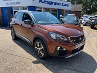 USED 2017 67 PEUGEOT 3008 1.2 PureTech Allure SUV 5dr Petrol Manual Euro 6 (s/s) (130 ps) Full Service History