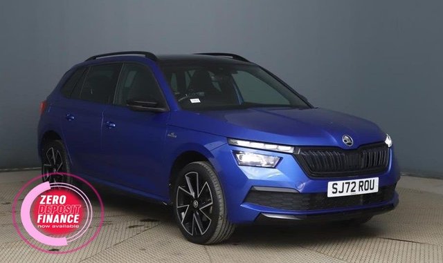 View our Skoda Kamiq 1.5 TSI ACT Monte Carlo SUV 5dr Petrol Manual Euro 6 (s/s) (150 ps) Panoramic Sunroof, Rear Parking Sensors, Smartlink, Satellite Navigation, 18In Alloys
