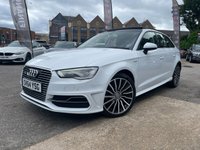 USED 2015 64 AUDI A3 1.4 TFSI e-tron Sportback 5dr Petrol Plug-in Hybrid e-S Tronic Euro 6 8.8kWh (204 ps) PANORAMIC ROOF| FULL LEATHER |SAT NAV|UNMARKED ALLOY WHEELS