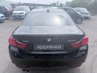 USED 2019 69 BMW 4 SERIES Black BMW 420i M Sport xDrive, 58,000 miles, ULEZ compliant, Automatic, M Sport Plus Pack, HK audio, Leather, Sat nav, 19in alloys, F&R sensors. This stunning 2019 BMW 420i M Sport xDrive combines sporty performance, premium comfort and everyday practicality in one impressive package. Powered by BMW&rsquo;s responsive 2.0 litre turbocharged petrol engine and paired with a smooth automatic gearbox, this Euro 6 compliant coupe delivers an engaging driving experience whilst maintaining excellent efficiency. The intelligent xDrive four wheel drive system provides enhanced grip and stability in all weather conditions, giving you complete confidence