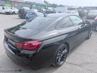 USED 2019 69 BMW 4 SERIES Black BMW 420i M Sport xDrive, 58,000 miles, ULEZ compliant, Automatic, M Sport Plus Pack, HK audio, Leather, Sat nav, 19in alloys, F&R sensors. This stunning 2019 BMW 420i M Sport xDrive combines sporty performance, premium comfort and everyday practicality in one impressive package. Powered by BMW&rsquo;s responsive 2.0 litre turbocharged petrol engine and paired with a smooth automatic gearbox, this Euro 6 compliant coupe delivers an engaging driving experience whilst maintaining excellent efficiency. The intelligent xDrive four wheel drive system provides enhanced grip and stability in all weather conditions, giving you complete confidence