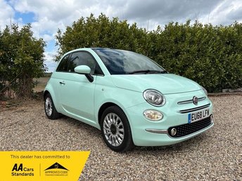 2018 FIAT 500 1.2 Lounge Hatchback 3dr Petrol Manual Euro 6 (s/s) (69 bhp) &pound;5995.00
