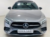 USED 2022 22 MERCEDES-BENZ A-CLASS 1.3 A250e 15.6kWh AMG Line Edition (Premium Plus) Saloon 4dr Petrol Plug-in Hybrid 8G-DCT Euro 6 (s/s) (218 ps) Mountain Grey | Black Alcantara Interior | Glass Panoramic Roof | Ambient Lighting | Apple CarPlay | Night Pack | Heated Memory Seats | ULEZ OK