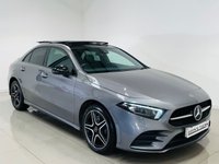 USED 2022 22 MERCEDES-BENZ A-CLASS 1.3 A250e 15.6kWh AMG Line Edition (Premium Plus) Saloon 4dr Petrol Plug-in Hybrid 8G-DCT Euro 6 (s/s) (218 ps) Mountain Grey | Black Alcantara Interior | Glass Panoramic Roof | Ambient Lighting | Apple CarPlay | Night Pack | Heated Memory Seats | ULEZ OK