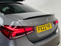 USED 2022 22 MERCEDES-BENZ A-CLASS 1.3 A250e 15.6kWh AMG Line Edition (Premium Plus) Saloon 4dr Petrol Plug-in Hybrid 8G-DCT Euro 6 (s/s) (218 ps) Mountain Grey | Black Alcantara Interior | Glass Panoramic Roof | Ambient Lighting | Apple CarPlay | Night Pack | Heated Memory Seats | ULEZ OK