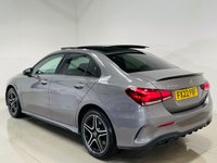 USED 2022 22 MERCEDES-BENZ A-CLASS 1.3 A250e 15.6kWh AMG Line Edition (Premium Plus) Saloon 4dr Petrol Plug-in Hybrid 8G-DCT Euro 6 (s/s) (218 ps) Mountain Grey | Black Alcantara Interior | Glass Panoramic Roof | Ambient Lighting | Apple CarPlay | Night Pack | Heated Memory Seats | ULEZ OK