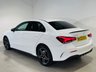 USED 2022 22 MERCEDES-BENZ A-CLASS 1.3 A250e 15.6kWh AMG Line Edition (Executive) Saloon 4dr Petrol Plug-in Hybrid 8G-DCT Euro 6 (s/s) (218 ps) Polar White | Black Alcantara Interior with Red Stitching | Ambient Lighting | Apple CarPlay | Heated Seats | Privacy Glass | Service History | ULEZ OK