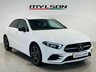 USED 2022 22 MERCEDES-BENZ A-CLASS 1.3 A250e 15.6kWh AMG Line Edition (Executive) Saloon 4dr Petrol Plug-in Hybrid 8G-DCT Euro 6 (s/s) (218 ps) Polar White | Black Alcantara Interior with Red Stitching | Ambient Lighting | Apple CarPlay | Heated Seats | Privacy Glass | Service History | ULEZ OK