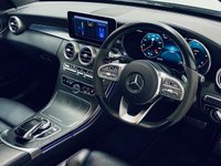 USED 2020 70 MERCEDES-BENZ C-CLASS 2.0 C220d AMG Line (Premium) Saloon 4dr Diesel G-Tronic+ Euro 6 (s/s) (194 ps) Iridium Silver | Black Leather Interior | Night Pack | Ambient Lighting | 19 Inch AMG Wheels | Privacy Glass | Heated Seats | ULEZ OK