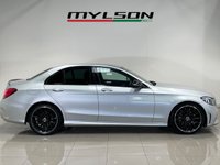 USED 2020 70 MERCEDES-BENZ C-CLASS 2.0 C220d AMG Line (Premium) Saloon 4dr Diesel G-Tronic+ Euro 6 (s/s) (194 ps) Iridium Silver | Black Leather Interior | Night Pack | Ambient Lighting | 19 Inch AMG Wheels | Privacy Glass | Heated Seats | ULEZ OK
