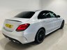 USED 2020 70 MERCEDES-BENZ C-CLASS 2.0 C220d AMG Line (Premium) Saloon 4dr Diesel G-Tronic+ Euro 6 (s/s) (194 ps) Iridium Silver | Black Leather Interior | Night Pack | Ambient Lighting | 19 Inch AMG Wheels | Privacy Glass | Heated Seats | ULEZ OK