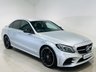 USED 2020 70 MERCEDES-BENZ C-CLASS 2.0 C220d AMG Line (Premium) Saloon 4dr Diesel G-Tronic+ Euro 6 (s/s) (194 ps) Iridium Silver | Black Leather Interior | Night Pack | Ambient Lighting | 19 Inch AMG Wheels | Privacy Glass | Heated Seats | ULEZ OK
