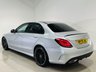 USED 2020 70 MERCEDES-BENZ C-CLASS 2.0 C220d AMG Line (Premium) Saloon 4dr Diesel G-Tronic+ Euro 6 (s/s) (194 ps) Iridium Silver | Black Leather Interior | Night Pack | Ambient Lighting | 19 Inch AMG Wheels | Privacy Glass | Heated Seats | ULEZ OK