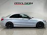 USED 2020 70 MERCEDES-BENZ C-CLASS 2.0 C220d AMG Line (Premium) Saloon 4dr Diesel G-Tronic+ Euro 6 (s/s) (194 ps) Iridium Silver | Black Leather Interior | Night Pack | Ambient Lighting | 19 Inch AMG Wheels | Privacy Glass | Heated Seats | ULEZ OK