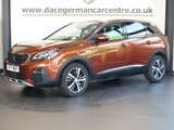 USED 2017 17 PEUGEOT 3008 1.6 BlueHDi Allure SUV 5dr Diesel EAT Euro 6 (s/s) (120 ps) BEAUTIFUL SUV - COMES WITH A FULL SERVICE HISTORY + VIRTUAL COCKPIT DIGITAL DASH DISPLAY + SATELLITE NAVIGATION + APPLE CARPLAY / ANDROID AUTO + REAR VIEW CAMERA + BLUETOOTH MEDIA STREAMING + DUAL ZONE CLIMATE CONTROL + AIR CONDITIONING + IN CAR ENTERTAINMENT WITH TOUCH SCREEN MEDIA DISPLAY + CRUISE CONTROL + ECO STOP START SYSTEM + HILL HOLD START ASSIST + LED DAY TIME RUNNING LIGHTS + PRIVACY GLASS + AUTOMATIC WIPERS WITH RAIN SENSOR + LEATHER MULTIFUNCTIONAL STEERING WHEEL + ELECTRIC WINDOWS