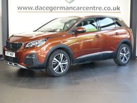 USED 2017 17 PEUGEOT 3008 1.6 BlueHDi Allure SUV 5dr Diesel EAT Euro 6 (s/s) (120 ps) BEAUTIFUL SUV - COMES WITH A FULL SERVICE HISTORY + VIRTUAL COCKPIT DIGITAL DASH DISPLAY + SATELLITE NAVIGATION + APPLE CARPLAY / ANDROID AUTO + REAR VIEW CAMERA + BLUETOOTH MEDIA STREAMING + DUAL ZONE CLIMATE CONTROL + AIR CONDITIONING + IN CAR ENTERTAINMENT WITH TOUCH SCREEN MEDIA DISPLAY + CRUISE CONTROL + ECO STOP START SYSTEM + HILL HOLD START ASSIST + LED DAY TIME RUNNING LIGHTS + PRIVACY GLASS + AUTOMATIC WIPERS WITH RAIN SENSOR + LEATHER MULTIFUNCTIONAL STEERING WHEEL + ELECTRIC WINDOWS