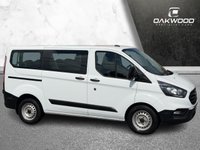 USED 2021 71 FORD TRANSIT CUSTOM 2.0 320 EcoBlue Leader Kombi Double Cab 5dr Diesel Manual L1 H1 Euro 6 (s/s) (105 ps) VERY LOW MILES + AIR CON + TWIN LOADING DOORS + VAT Q