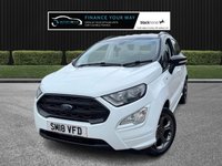 USED 2018 18 FORD ECOSPORT 1.0T EcoBoost ST-Line SUV 5dr Petrol Manual Euro 6 (s/s) (140 ps) HERE AT MOTOR SWITCH YOUR NEW MOTOR IS JUST A SWITCH AWAY WITH THIS FORD ECOSPORT 1.0T PETROL ECOBOOST ST-LINE SUV 5DR MANUAL EURO 6, WHICH COMES WITH A FULL 12 MONTHS NATIONWIDE WARRANTY AND ALSO COMES WITH A FULL 12 MONTHS MOT, THIS VEHICLE WILL ALSO BE FRESHLY SERVICED BEFORE IT LEAVES US TO BRING IT BACK UP TO DATE, WITH 3 X FORMER KEEPERS, AND ALSO COMES WITH 2 KEYS, FINANCE AVAILABLE FROM 11.9% APR, DELIVERY AVAILABLE, PART EX WELCOME, FULLY VALETED USING AUTO SMART PRODUCTS, HPI CLEAR