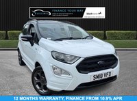 USED 2018 18 FORD ECOSPORT 1.0T EcoBoost ST-Line SUV 5dr Petrol Manual Euro 6 (s/s) (140 ps) HERE AT MOTOR SWITCH YOUR NEW MOTOR IS JUST A SWITCH AWAY WITH THIS FORD ECOSPORT 1.0T PETROL ECOBOOST ST-LINE SUV 5DR MANUAL EURO 6, WHICH COMES WITH A FULL 12 MONTHS NATIONWIDE WARRANTY AND ALSO COMES WITH A FULL 12 MONTHS MOT, THIS VEHICLE WILL ALSO BE FRESHLY SERVICED BEFORE IT LEAVES US TO BRING IT BACK UP TO DATE, WITH 3 X FORMER KEEPERS, AND ALSO COMES WITH 2 KEYS, FINANCE AVAILABLE FROM 11.9% APR, DELIVERY AVAILABLE, PART EX WELCOME, FULLY VALETED USING AUTO SMART PRODUCTS, HPI CLEAR