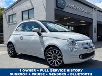 USED 2018 68 FIAT 500 1.2 Collezione Fall Hatchback 3dr Petrol Manual Euro 6 (s/s) (69 bhp) SUNROOF -- AIR CON -- PARK SENSORS -- BLUETOOTH -- HALF LEATHER