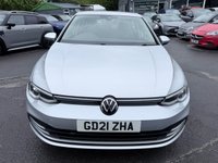USED 2021 21 VOLKSWAGEN GOLF Silver 1.5 TSI Life hatchback, 49,700 miles, Euro 6, 6-speed manual, 16in alloys, Sat nav, CarPlay/Android Auto, Climate control, F&R sensors. VERY ECONOMICAL LOW INSURANCE