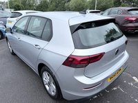 USED 2021 21 VOLKSWAGEN GOLF Silver 1.5 TSI Life hatchback, 49,700 miles, Euro 6, 6-speed manual, 16in alloys, Sat nav, CarPlay/Android Auto, Climate control, F&R sensors. VERY ECONOMICAL LOW INSURANCE