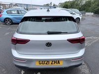 USED 2021 21 VOLKSWAGEN GOLF Silver 1.5 TSI Life hatchback, 49,700 miles, Euro 6, 6-speed manual, 16in alloys, Sat nav, CarPlay/Android Auto, Climate control, F&R sensors. VERY ECONOMICAL LOW INSURANCE