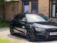 USED 2017 17 AUDI S3 2.0 TFSI Black Edition S Tronic quattro Euro 6 (s/s) 3dr #B&O SYSTEM+HEATED SEATS+FSH#