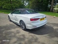 USED 2017 17 AUDI A5 CABRIOLET 2.0 TDI S line Convertible 2dr Diesel S Tronic quattro Euro 6 (s/s) (190 ps) Fsh,nav,19" alloys,rev cam