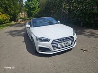 USED 2017 17 AUDI A5 CABRIOLET 2.0 TDI S line Convertible 2dr Diesel S Tronic quattro Euro 6 (s/s) (190 ps) Fsh,nav,19" alloys,rev cam