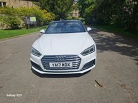 USED 2017 17 AUDI A5 CABRIOLET 2.0 TDI S line Convertible 2dr Diesel S Tronic quattro Euro 6 (s/s) (190 ps) Fsh,nav,19" alloys,rev cam