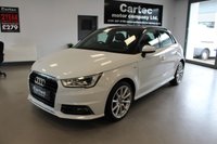USED 2015 15 AUDI A1 1.4 TFSI S line Sportback 5dr Petrol S Tronic Euro 6 (s/s) (125 ps) &pound;35 ROAD TAX***AUTOMATIC***SATNAV***BLUETOOTH***AIR CON***S-LINE SPORTS SEATS***HEAD LIGHT WASH SYSTEM***PADDLE SHIFT***VOICE CONTROL***S-LINE STYLING***FOLDING DASH DISPLAY***MULTI-FUNCTION STEERING WHEEL***HEATED DOOR MIRRORS***
