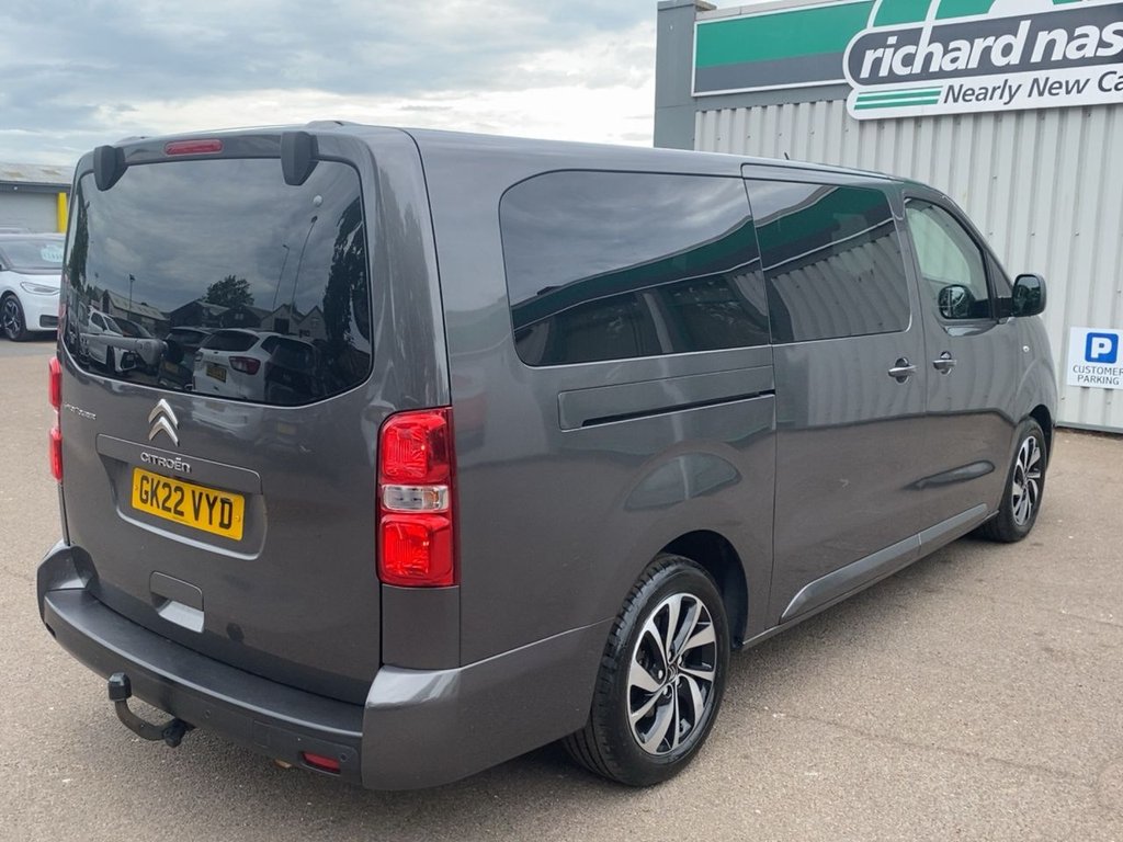 USED 2022 22 CITROEN SPACETOURER 2.0 BlueHDi Flair XL MPV 5dr Diesel EAT8 LWB Euro 6 (s/s) (180 ps) PAN ROOF+CARPLY+180&deg;CAMERA+FSH