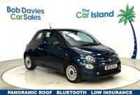 USED 2021 21 FIAT 500 1.0 MHEV Lounge Hatchback 3dr Petrol Manual Euro 6 (s/s) (70 bhp) Lovely Colour, CARPLAY, Glass Roof, Parking Sensors, Bluetooth, 40000 Miles & Great Service History