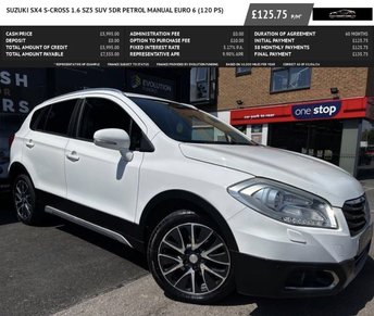 2014 SUZUKI SX4 S-CROSS 1.6 SZ5 SUV 5dr Petrol Manual Euro 6 (120 ps) &pound;5995.00