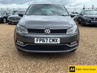 USED 2017 67 VOLKSWAGEN POLO 1.2 TSI Match Edition Hatchback 5dr Petrol Manual Euro 6 (s/s) (90 ps) ABS AND AIR CON