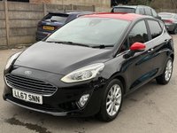USED 2017 67 FORD FIESTA 1.0T EcoBoost Titanium Hatchback 5dr Petrol Auto Euro 6 (s/s) (100 ps) PARKING SENSORS-FULL SERV HIST