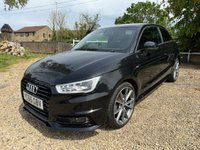 USED 2016 66 AUDI A1 1.4 TFSI CoD Black Edition Hatchback 3dr Petrol S Tronic Euro 6 (s/s) (150 ps) Low mileage 27k,  Black leather S-Line embossed seats, a full service history, 18" alloys, immaculate condition. DAB, Parking sensors, Dynamic suspension.