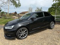 USED 2016 66 AUDI A1 1.4 TFSI CoD Black Edition Hatchback 3dr Petrol S Tronic Euro 6 (s/s) (150 ps) Low mileage 27k,  Black leather S-Line embossed seats, a full service history, 18" alloys, immaculate condition. DAB, Parking sensors, Dynamic suspension.