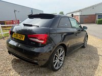 USED 2016 66 AUDI A1 1.4 TFSI CoD Black Edition Hatchback 3dr Petrol S Tronic Euro 6 (s/s) (150 ps) Low mileage 27k,  Black leather S-Line embossed seats, a full service history, 18" alloys, immaculate condition. DAB, Parking sensors, Dynamic suspension.