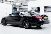 USED 2015 15 MERCEDES-BENZ CLS 2.1 CLS220 BlueTEC AMG Line Coupe 4dr Diesel G-Tronic+ Euro 6 (s/s) (177 ps) BLACK |BLACK | GREY AMG ALLOYS