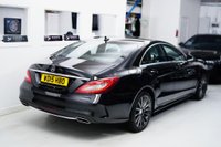 USED 2015 15 MERCEDES-BENZ CLS 2.1 CLS220 BlueTEC AMG Line Coupe 4dr Diesel G-Tronic+ Euro 6 (s/s) (177 ps) BLACK |BLACK | GREY AMG ALLOYS