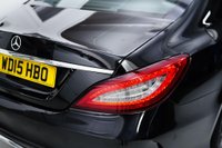 USED 2015 15 MERCEDES-BENZ CLS 2.1 CLS220 BlueTEC AMG Line Coupe 4dr Diesel G-Tronic+ Euro 6 (s/s) (177 ps) BLACK |BLACK | GREY AMG ALLOYS
