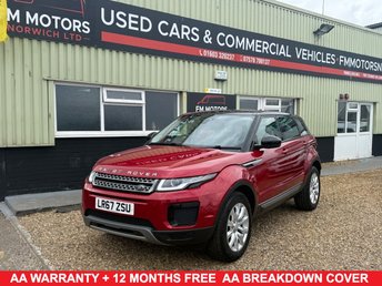 2017 LAND ROVER RANGE ROVER EVOQUE 2.0 TD4 SE SUV 5dr Diesel Auto 4WD Euro 6 (s/s) (180 ps) &pound;8400.00