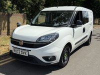USED 2022 72 FIAT DOBLO 1.6 MultiJetII 105BHP Maxi Tecnico EURO 6 L2 H1 LWB 5 SEATER COMBI CREW PANEL VAN FSH+MEDIA+A/C+EU6+5 SEATS+