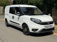 USED 2022 72 FIAT DOBLO 1.6 MultiJetII 105BHP Maxi Tecnico EURO 6 L2 H1 LWB 5 SEATER COMBI CREW PANEL VAN FSH+MEDIA+A/C+EU6+5 SEATS+