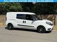 USED 2022 72 FIAT DOBLO 1.6 MultiJetII 105BHP Maxi Tecnico EURO 6 L2 H1 LWB 5 SEATER COMBI CREW PANEL VAN FSH+MEDIA+A/C+EU6+5 SEATS+