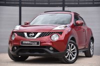 USED 2015 15 NISSAN JUKE 1.6 Tekna SUV 5dr Petrol XTRON Euro 6 (117 ps) 1 Owner from New | Panoramic Roof | 2 Keys | Full Service History | Full Black Leather Interior | 360 Camera | Satellite Navigation | Heated Seats | ULEZ Free | DAB Digital Radio | Park Assist | 17" Alloy Wheels | Privacy Glass | Bluetooth Connectivity | MOT Valid (22/06/2026)