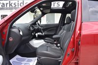 USED 2015 15 NISSAN JUKE 1.6 Tekna SUV 5dr Petrol XTRON Euro 6 (117 ps) 1 Owner from New | Panoramic Roof | 2 Keys | Full Service History | Full Black Leather Interior | 360 Camera | Satellite Navigation | Heated Seats | ULEZ Free | DAB Digital Radio | Park Assist | 17" Alloy Wheels | Privacy Glass | Bluetooth Connectivity | MOT Valid (22/06/2026)