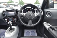 USED 2015 15 NISSAN JUKE 1.6 Tekna SUV 5dr Petrol XTRON Euro 6 (117 ps) 1 Owner from New | Panoramic Roof | 2 Keys | Full Service History | Full Black Leather Interior | 360 Camera | Satellite Navigation | Heated Seats | ULEZ Free | DAB Digital Radio | Park Assist | 17" Alloy Wheels | Privacy Glass | Bluetooth Connectivity | MOT Valid (22/06/2026)